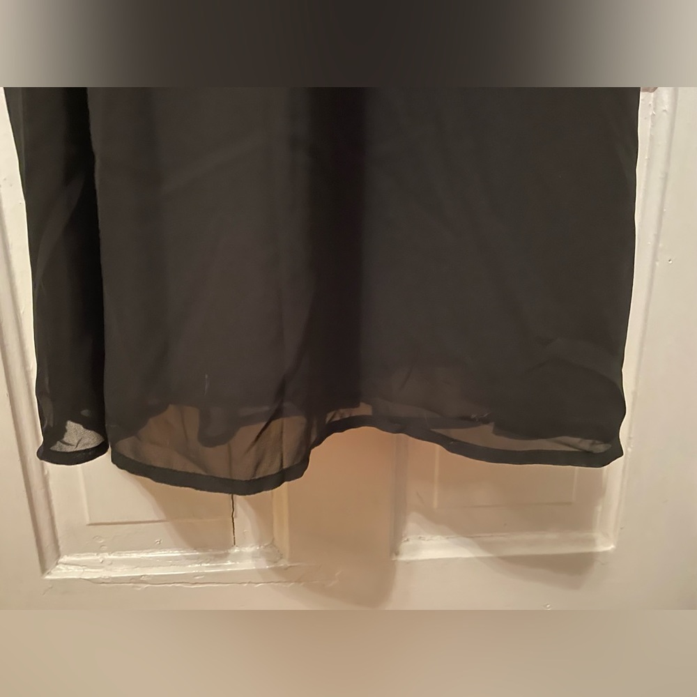 224- NWT Gorgeous Black, High Neck Maxi Dress - Picture 16 of 16